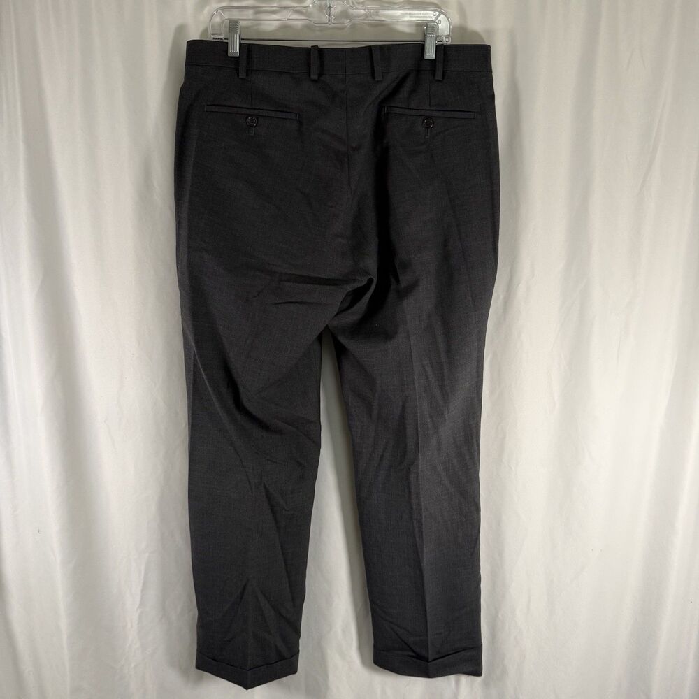 Lauren Ralph Lauren 37x30 Grey Wool Pleated Slash Pockets Total Comfort - Picture 5 of 9